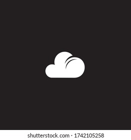 Logotipo e iconos elegantes en la nube