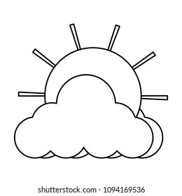 cloud and sun icon