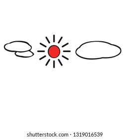cloud and sun icon