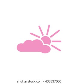 cloud, sun, icon