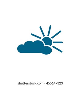 cloud, sun, icon