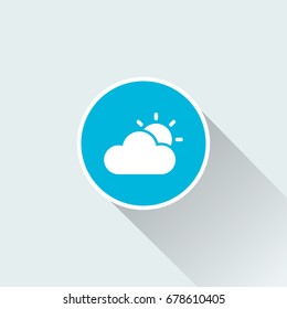 cloud and sun icon