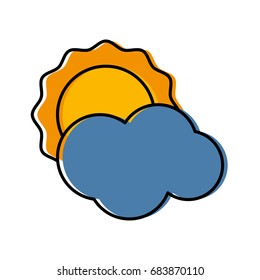 cloud and sun icon