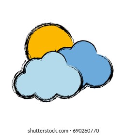 cloud and sun icon