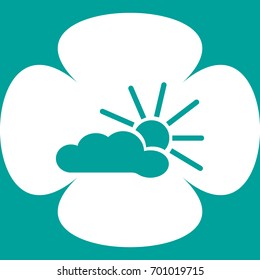 cloud, sun, icon