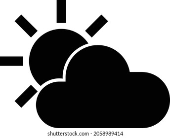 Cloud with sun icon. clouds with sunny. Cloud icon. Vector illustration, Snowing icon set. Cloud with snow symbol vector illustration. Winter concept server upload cloud, sunsunie, wether icon