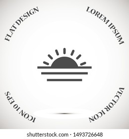 Cloud and sun icon vector. Weather button Meteorology weather Cloud and sun icon vector. with modern design raining Cloud and sun icon vector. weather forecast on rainy background