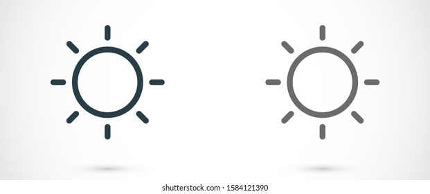 Cloud and sun icon vector. Weather button Meteorology weather Cloud and sun icon vector. with modern design raining Cloud and sun icon vector. weather forecast on rainy background