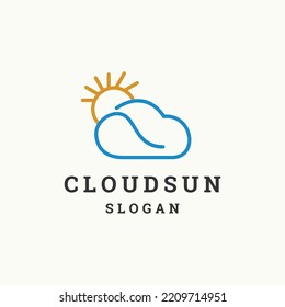 Icono de logotipo de nube plantilla de diseño vector