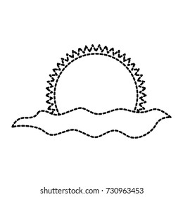 cloud and sun summer vacation travel concept
