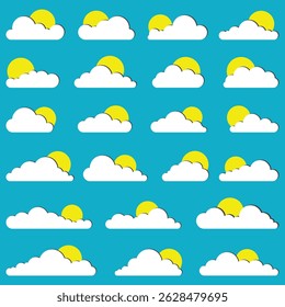 Cloud with sun, sunshine, sunrise