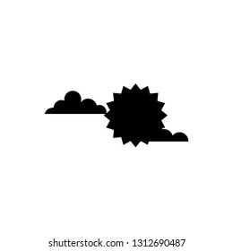 cloud sun vector