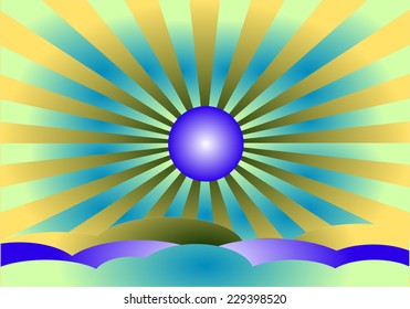 cloud sun vector