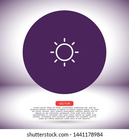 cloud sun vector icon , Lorem ipsum flat design