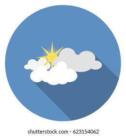 Cloud sun weather icon