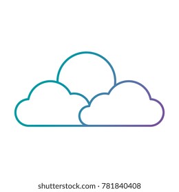 cloud and sun weather icon