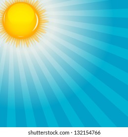 Cloud and sunny background vector illustration