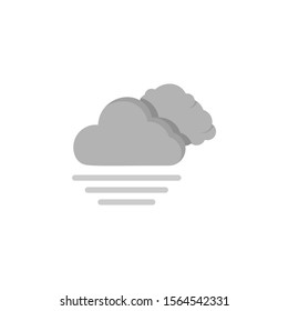 Cloud swarm fog icon. Simple line, outline vector of two color weather icons for ui and ux, website or mobile application