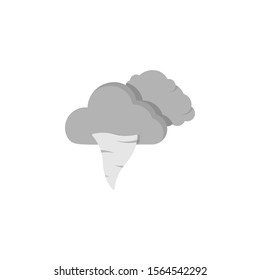 Cloud swarm hurricane icon. Simple line, outline vector of two color weather icons for ui and ux, website or mobile application