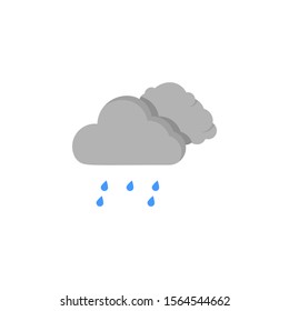 Cloud swarm light rain drops icon. Simple line, outline vector of two color weather icons for ui and ux, website or mobile application