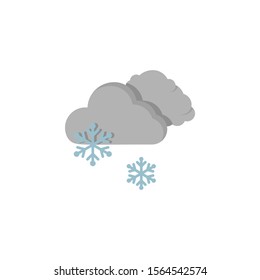 Cloud swarm snow snowflakes icon. Simple line, outline vector of two color weather icons for ui and ux, website or mobile application