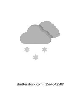 Cloud swarm snow snowflakes icon. Simple line, outline vector of two color weather icons for ui and ux, website or mobile application