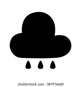 Cloud, swarm vector icon. 