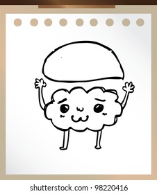 cloud symbol cartoon doodle vector illustration