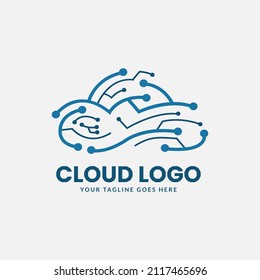 Cloud symbol graphic. logo design vector 