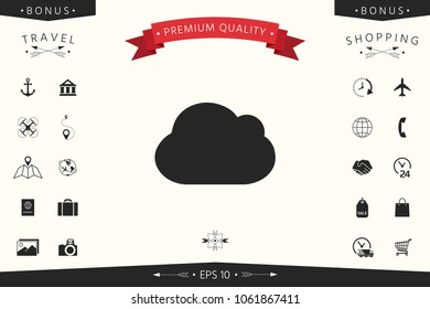 Cloud symbol icon