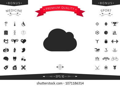 Cloud symbol icon