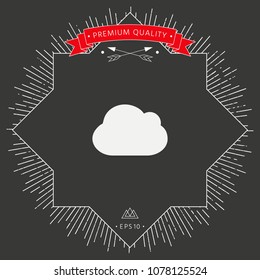 Cloud symbol icon
