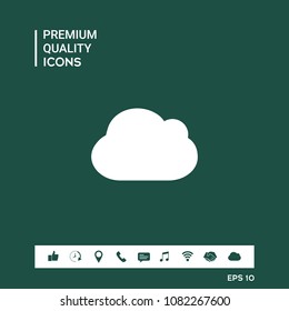 Cloud symbol icon