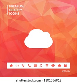 Cloud symbol icon