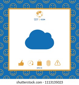 Cloud symbol icon