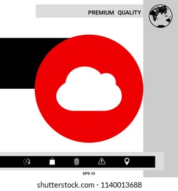 Cloud symbol icon