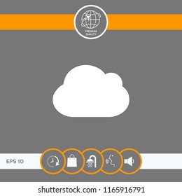 Cloud symbol icon