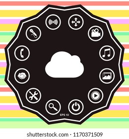 Cloud symbol icon