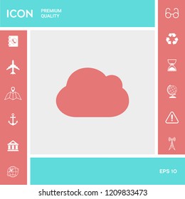 Cloud symbol icon