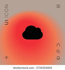 Cloud symbol icon. Element for your design