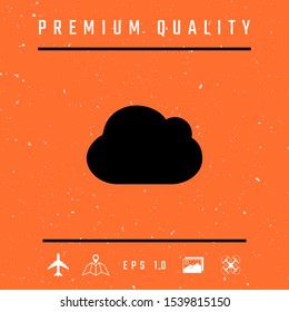 Cloud symbol icon. Graphic elements for your design