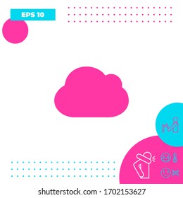 Cloud symbol icon. Graphic elements for your design