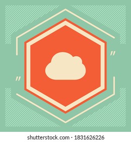 Cloud symbol icon. Graphic elements for your design