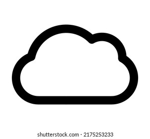 Cloud Symbol Icon Shape Cloud Computing Stock Vector (Royalty Free ...