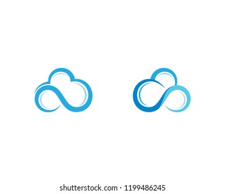 Cloud symbol illustration