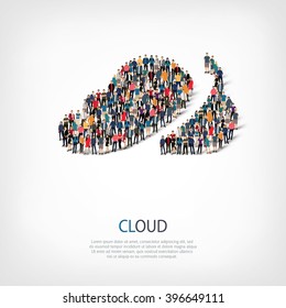 cloud symbol people crowd