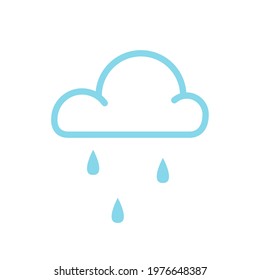 Cloud symbol. Rain cloud icon vector.