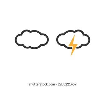 Icono de forma de símbolo de nube