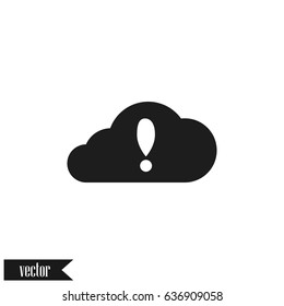 Cloud symbol vector icon