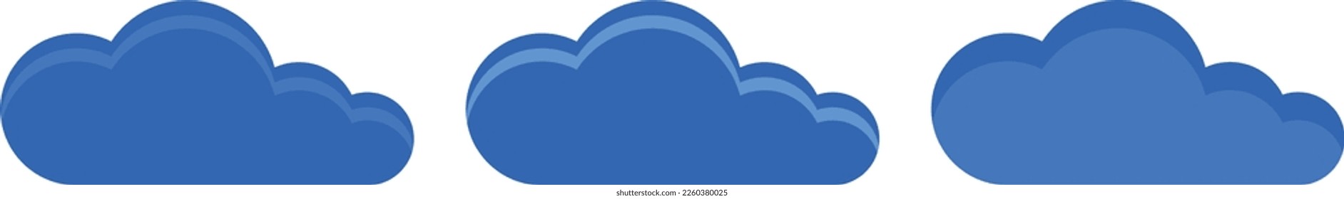  Cloud symbol for your web site design, logo, app, UI. Cloud icon vector. 
